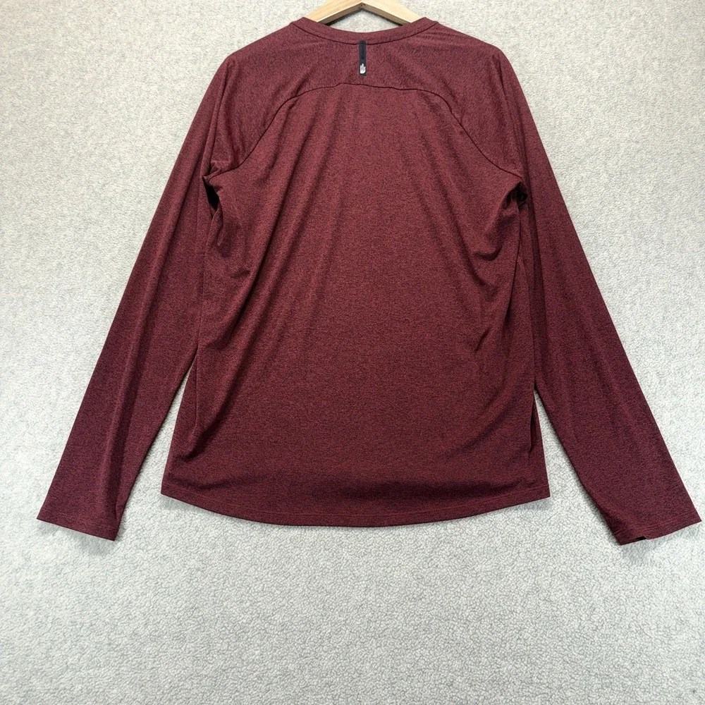 The North Face Men's FlashDry Long Sleeve Performance Shirt Red Heather